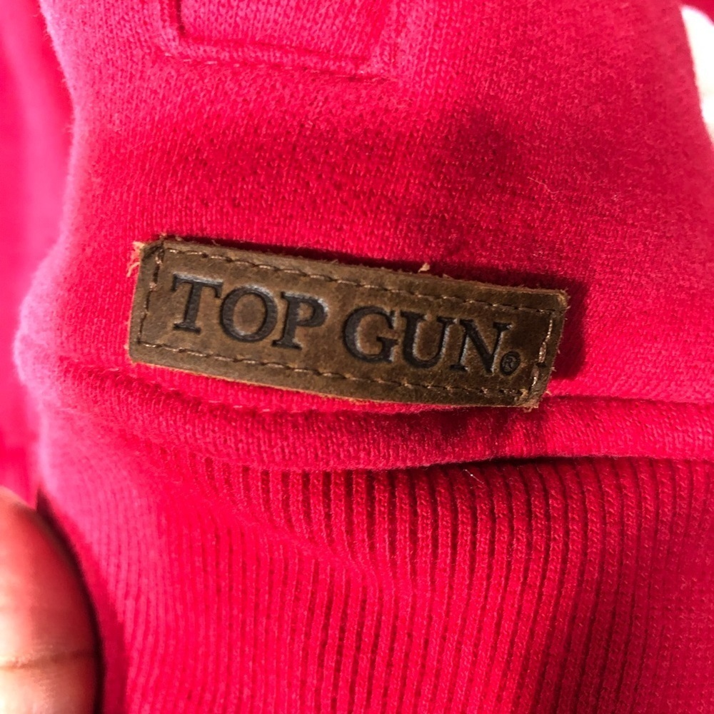 Top Gun ‘An American Icon’ Tomcat By’s Red Pull Over Hoodie SZ M. - Picture 3 of 16